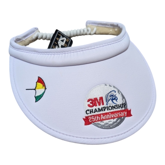 3M Golf Championship 25th Anniversary White Visor 2017 New w/ Tags - Picture 1 of 9